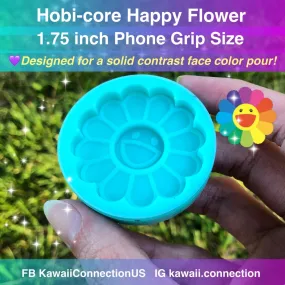 1.75 inch BTS Hobi J-Hope Happy Flower (designed for a solid face color resin pour aka less painting!) Phone Grip Size Silicone Mold
