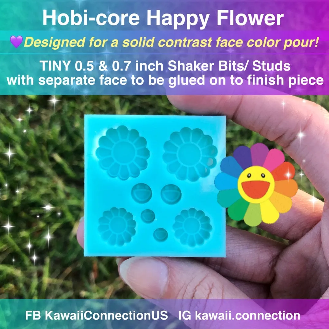 1.75 inch BTS Hobi J-Hope Happy Flower (designed for a solid face color resin pour aka less painting!) Phone Grip Size Silicone Mold