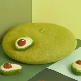 Avocado Green Handmade Beret