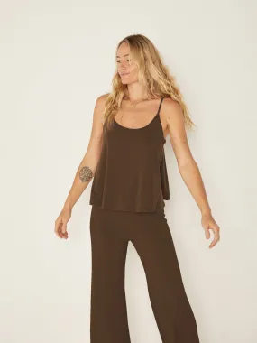 Bamboo Swing Singlet - Cocoa