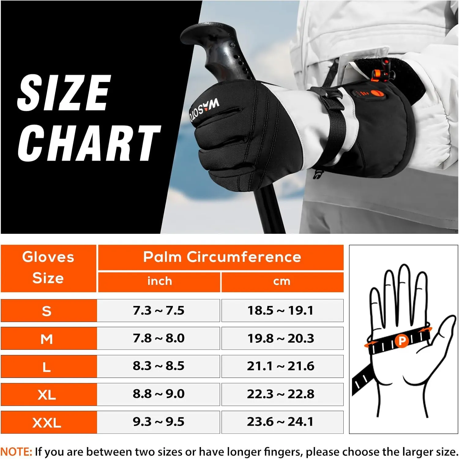 Heated Gloves for Men Women 7.4V Battery 22.2Wh Rechargeable Touchscreen Waterproof Electric Heated Gloves for Winter Outdoor Work Skiing Hiking Camping Ice Hockey