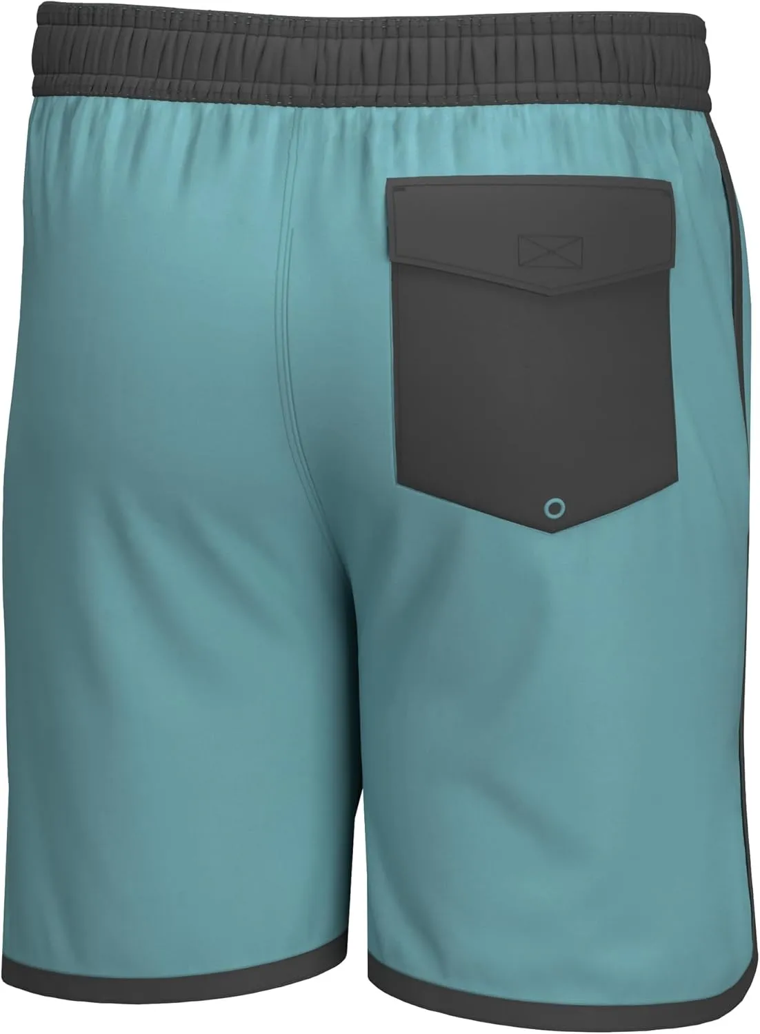 HUK Men's Long Caye Boardshort, 8" Fishing Board Shorts with Zipper Pockets