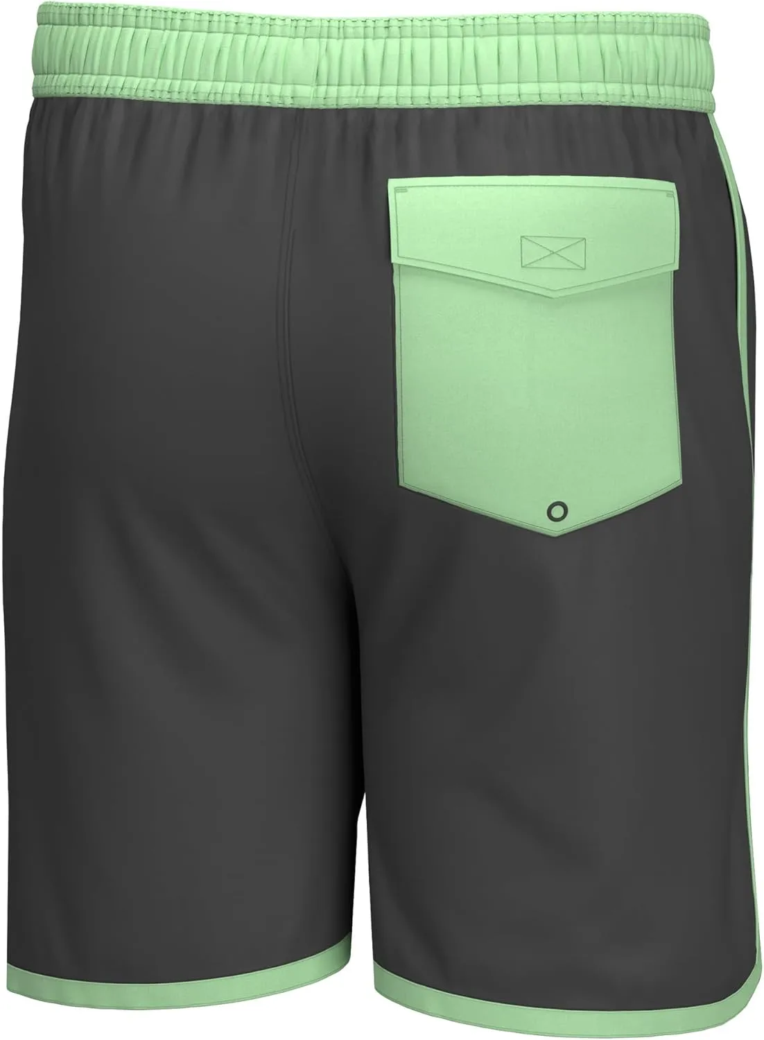HUK Men's Long Caye Boardshort, 8" Fishing Board Shorts with Zipper Pockets