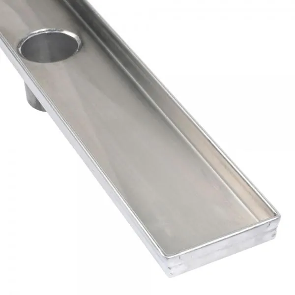 Marine Grade 316 Stainless Steel Linear Shower Drain (Trench and Grate Only)