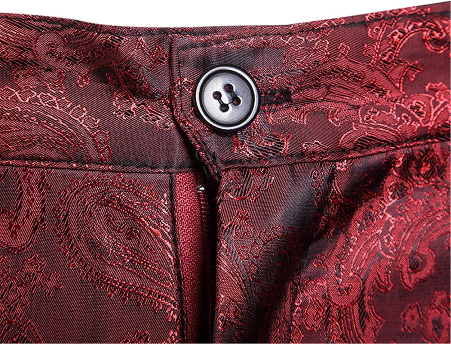 Men's Luxury Gold Dress Pants with Animal Printed Pants Flat Front Party Prom Dress Pants