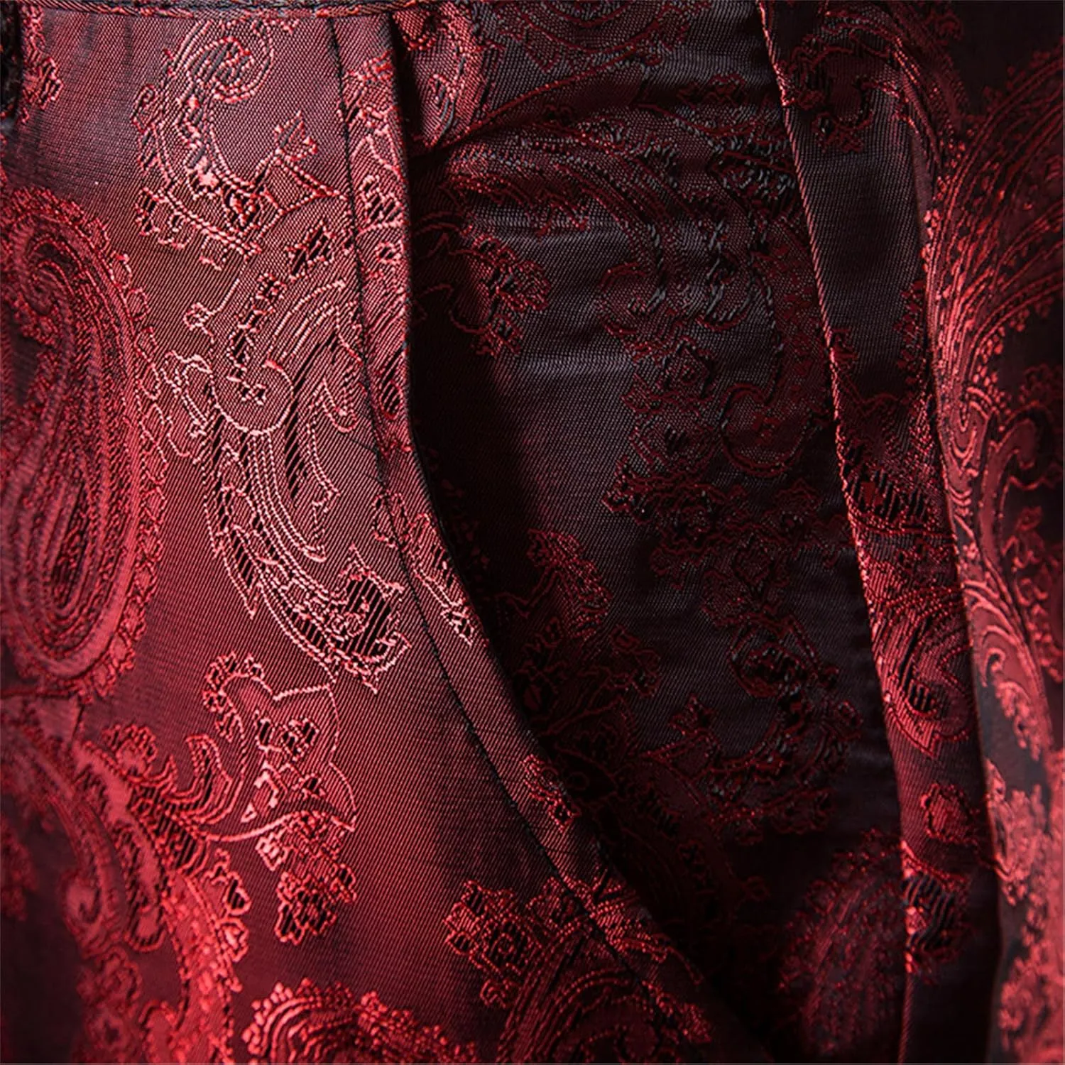 Men's Luxury Gold Dress Pants with Animal Printed Pants Flat Front Party Prom Dress Pants