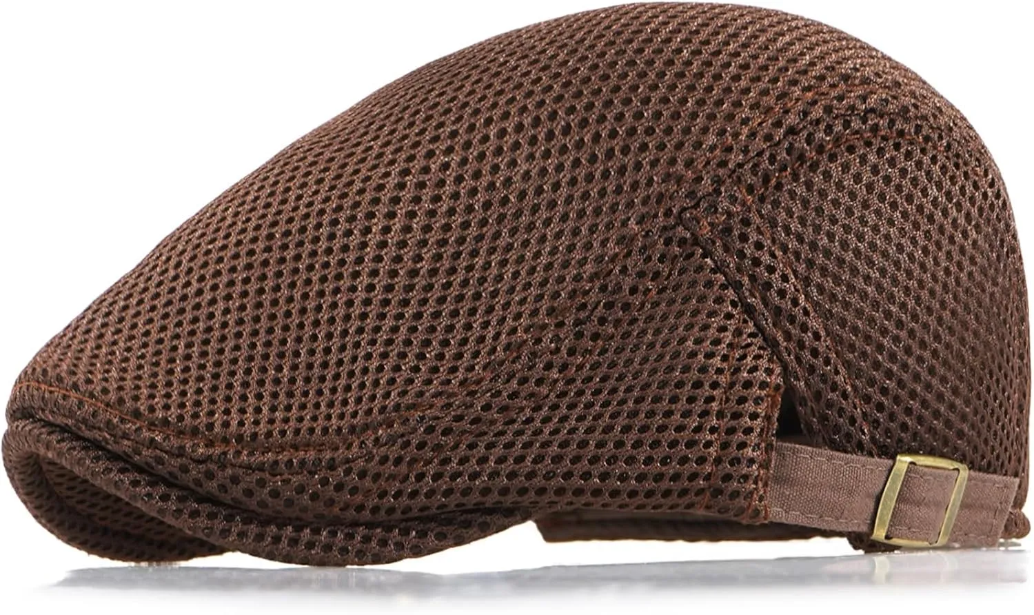 Men's Mesh Cap Breathable Summer Newsboy Hat Adjustable Beret Ivy Cap Irish Cabbie Driving Hunting Hats