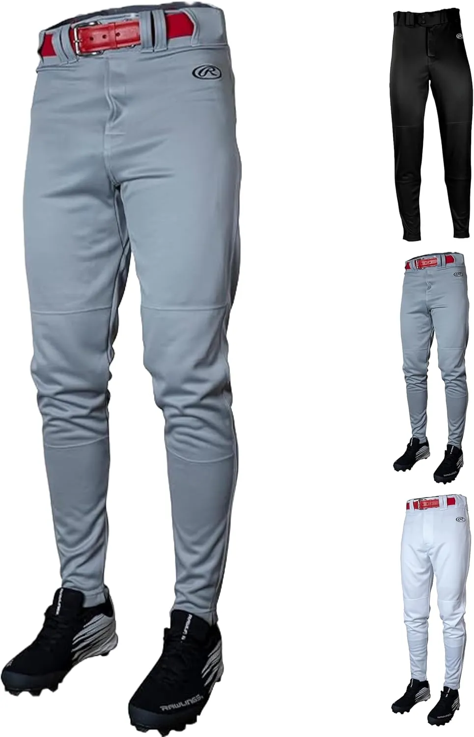 Rawlings Men's Launch Series Baseball Pants | Tapered Jogger Fit | Adult Sizes | Solid | Multiple Colors