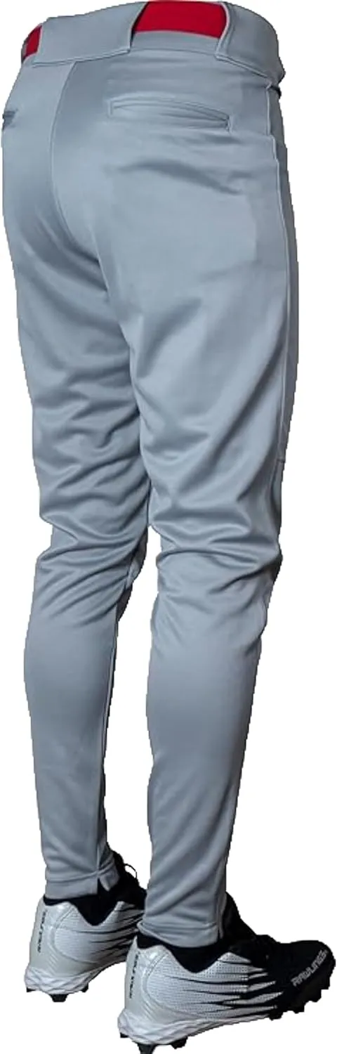 Rawlings Men's Launch Series Baseball Pants | Tapered Jogger Fit | Adult Sizes | Solid | Multiple Colors