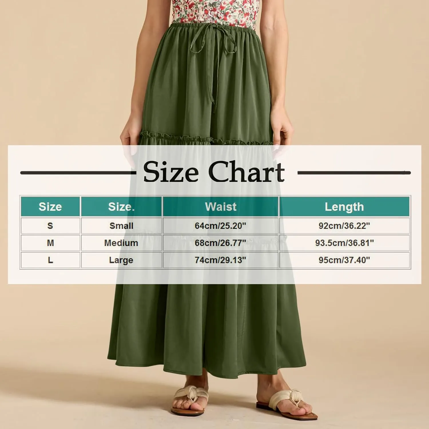 Skirts for Women Summer Beach Vacation Pleated Flowy Layered Long Skirts Trendy Dressy Casual A Line Maxi Skirt