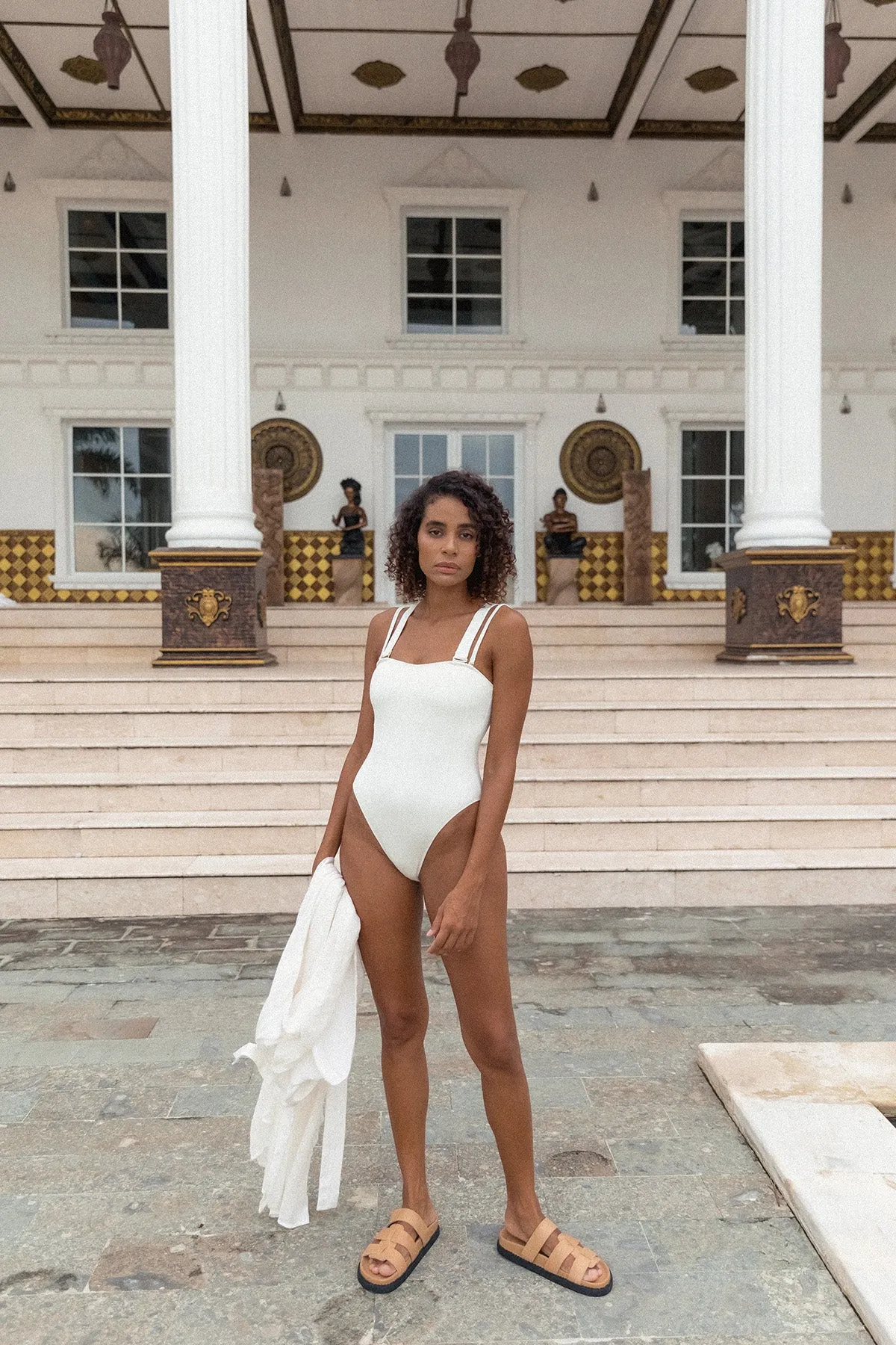Slow Show - Creme - One Piece Swimsuit