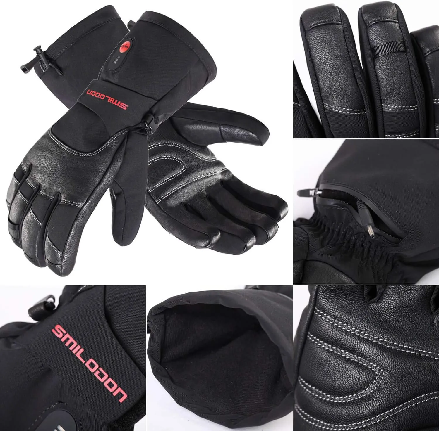 Smilodon Heated Gloves, Unisex Rechargeable Battery Powered Electric Heating Glove