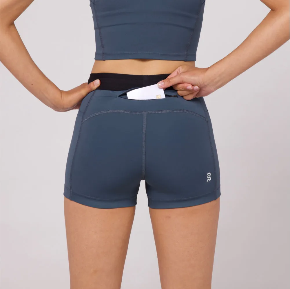 Stamina™ 3" Women's Compression Shorts - Storm Grey