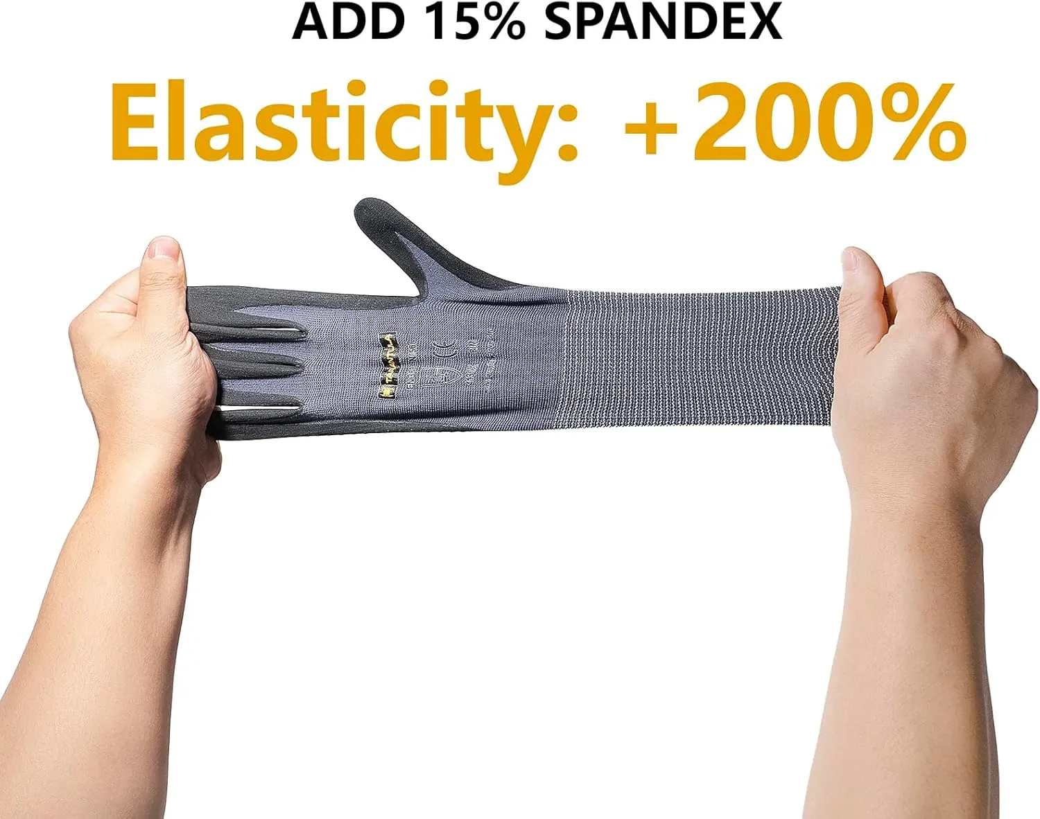 Tarantula Safety Work Gloves MicroFoam Nitrile Coated 12 Pairs,Endurance Seamless Knit Nylon,Dots on Palm,Dot Grip Gloves,X-Lagre