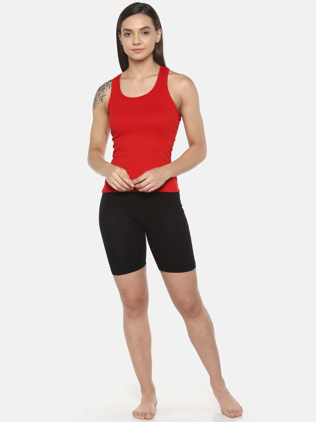 Women's Solid Pure Cotton Camisole with Racerback Style | SARA-RD-1 |