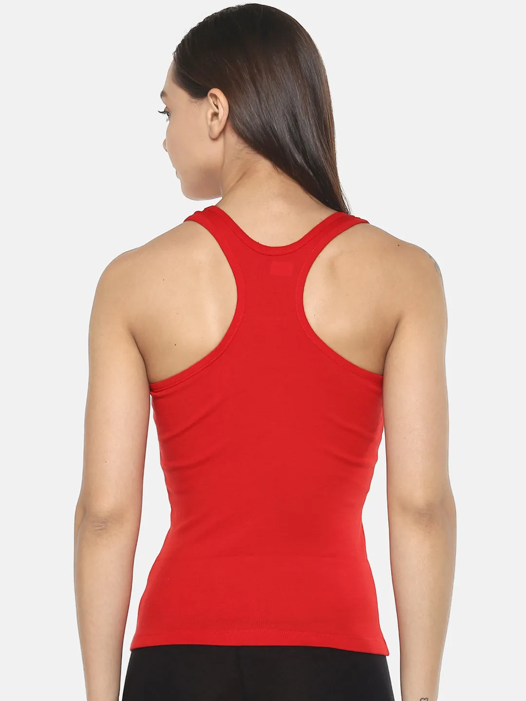 Women's Solid Pure Cotton Camisole with Racerback Style | SARA-RD-1 |
