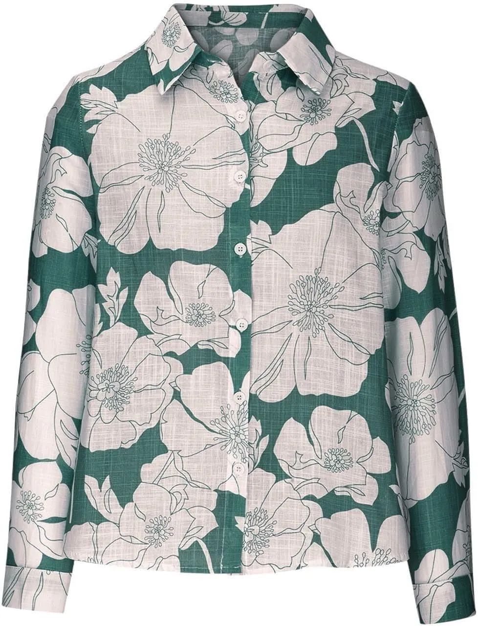 Womens Summer Tops Short Sleeve Button Down Cotton Linen Shirt Blouse Plus Size Summer Clothes Outfits 2024