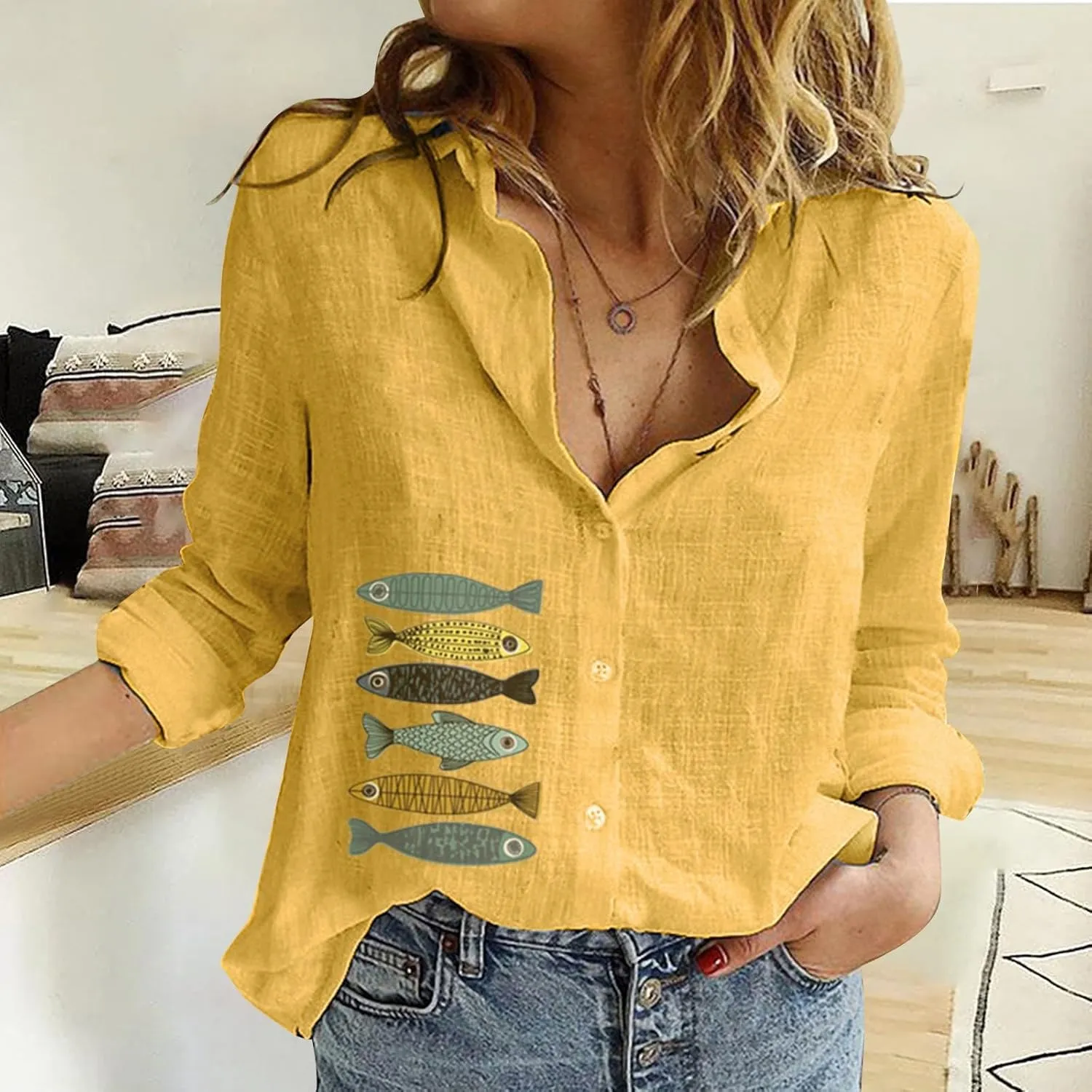 Womens Summer Tops Short Sleeve Button Down Cotton Linen Shirt Blouse Plus Size Summer Clothes Outfits 2024